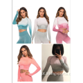 Hot Sale Mulheres Manga Longa Roupas de ioga confortáveis